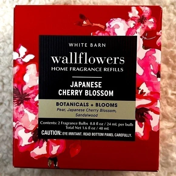 B&BW White Barn "Japanese Cherry Blossom" Wallflowers Home Fragrance Refills - Picture 3 of 5